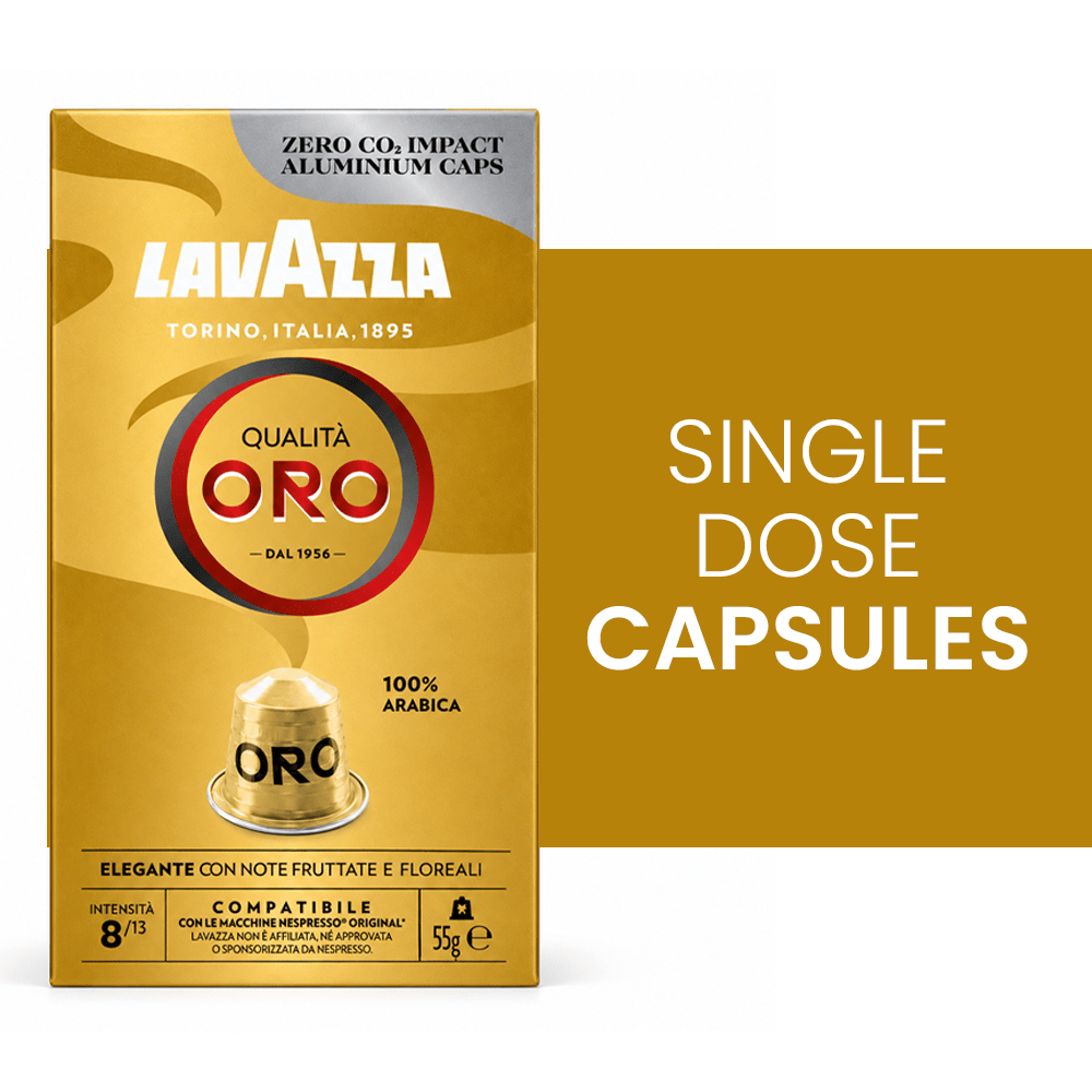 Lavazza Qualità ORO Nespresso Compatible Capsules 30pk | Chocolate & Dried Fruit - EuroCoffee