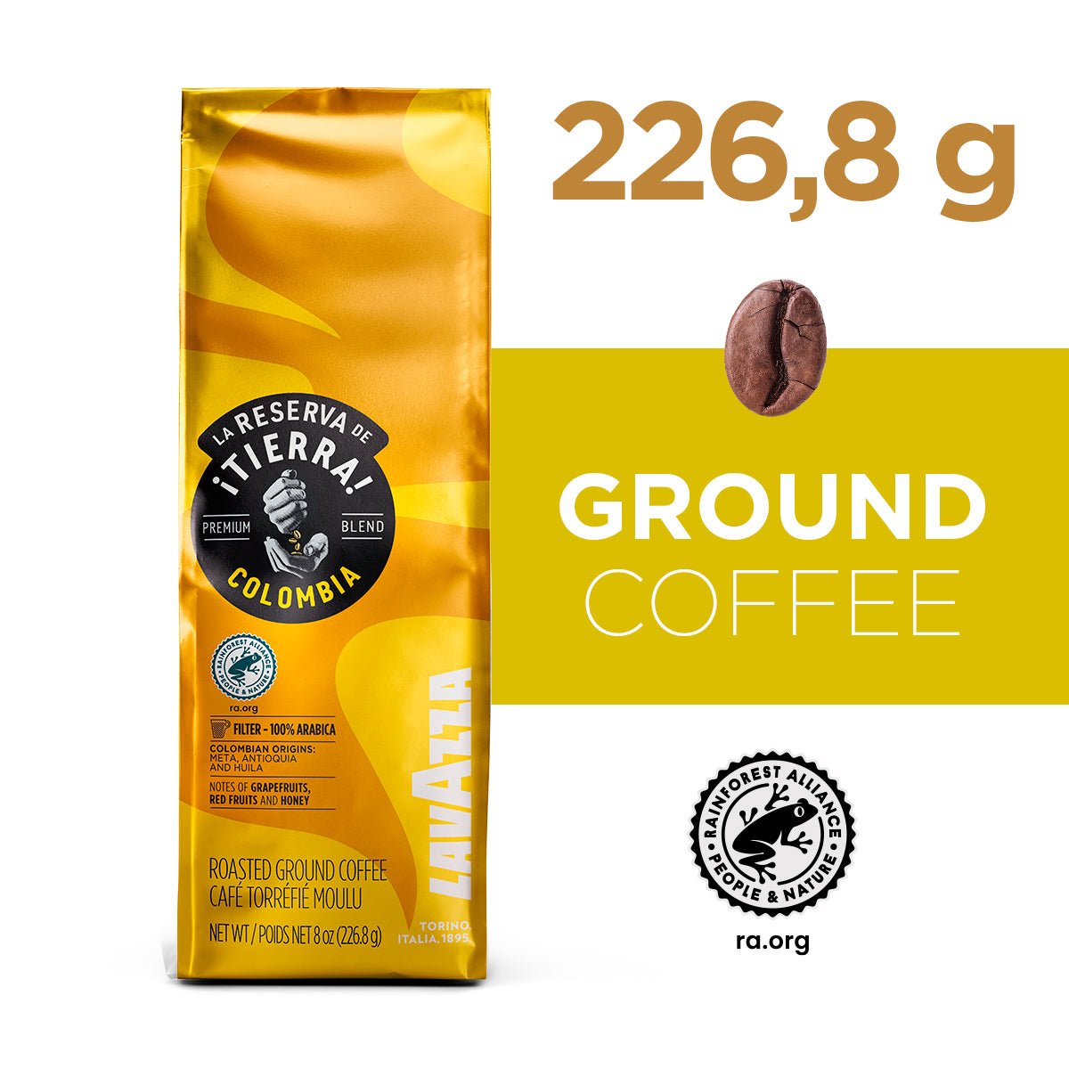 La Reserva de Tierra Colombia Ground Coffee Blend - EuroCoffee