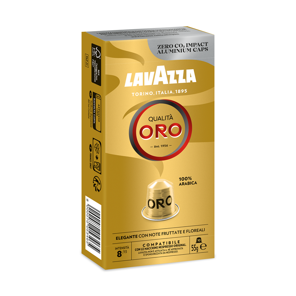 Lavazza Qualità ORO Nespresso Compatible Capsules 30pk | Chocolate & Dried Fruit