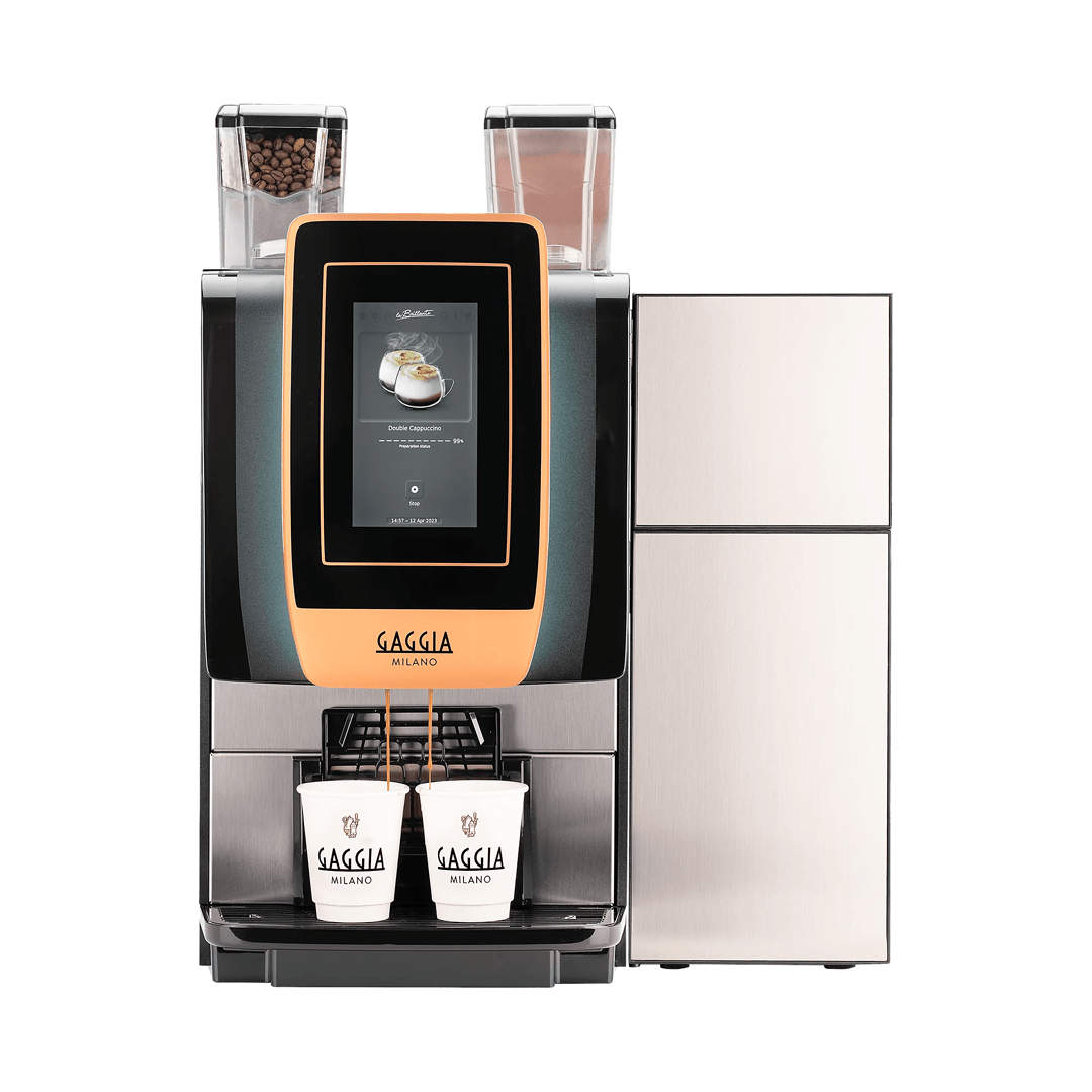 Gaggia La Brillante Bean-to-Cup Coffee Machine + Milk Cooler FG12i Hi Top Bundle | Save AED 4,500 - EuroCoffee