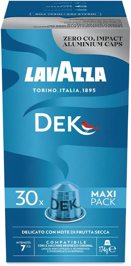 Lavazza Decaffeinato 30 Capsules - EuroCoffee