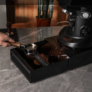 Eurocoffee Stainless - steel Knock Box Large Black - EuroCoffee