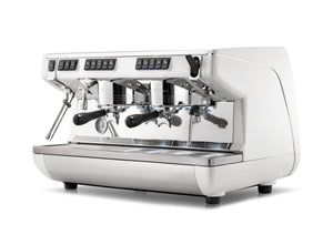 Nuova Simonelli Appia Life Volumetric 2 Group Coffee Machine – White - EuroCoffee