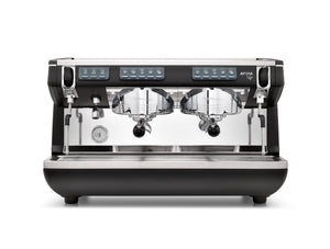 Nuova Simonelli Appia Life Volumetric 2 Group Coffee Machine – Black - EuroCoffee