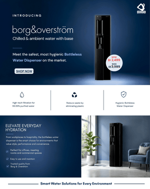 BORG & OVERSTRÖM B4, chilled and ambient water with base - EuroCoffee