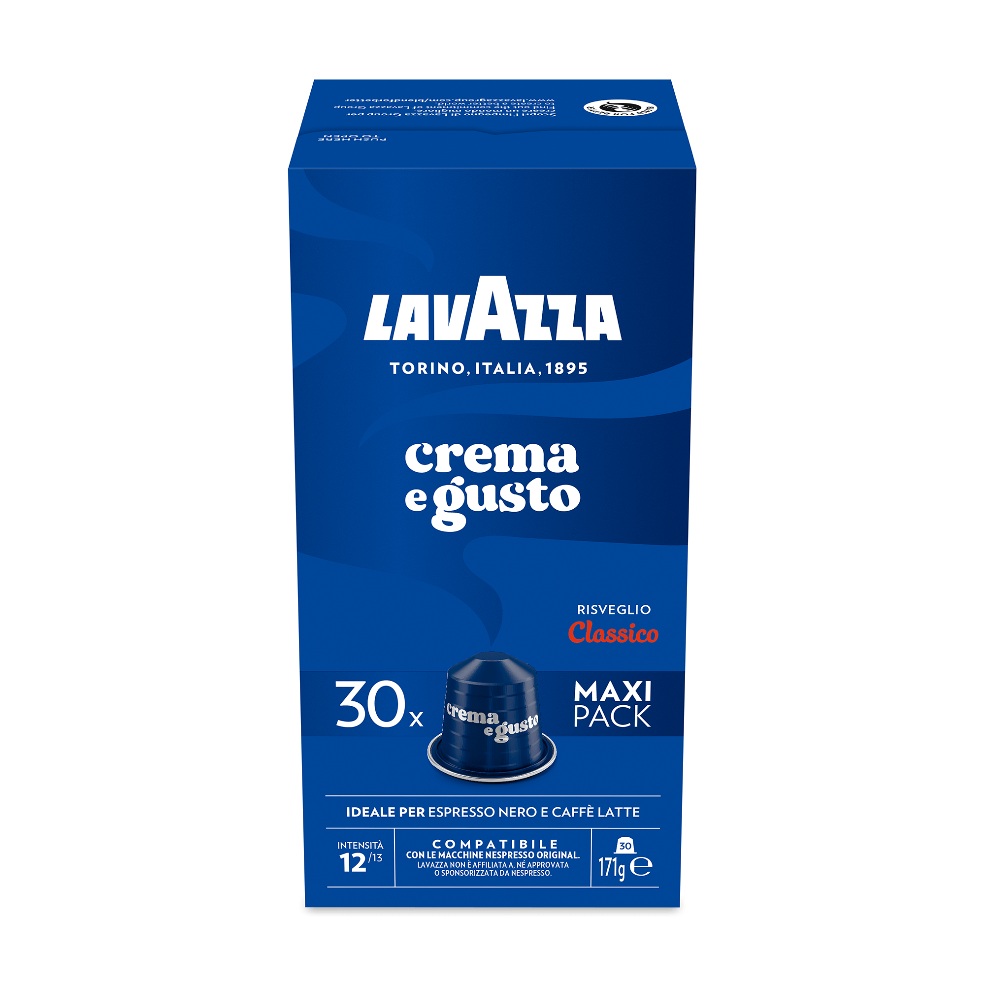 Lavazza Crema e Gusto Classico 30 Capsules - EuroCoffee