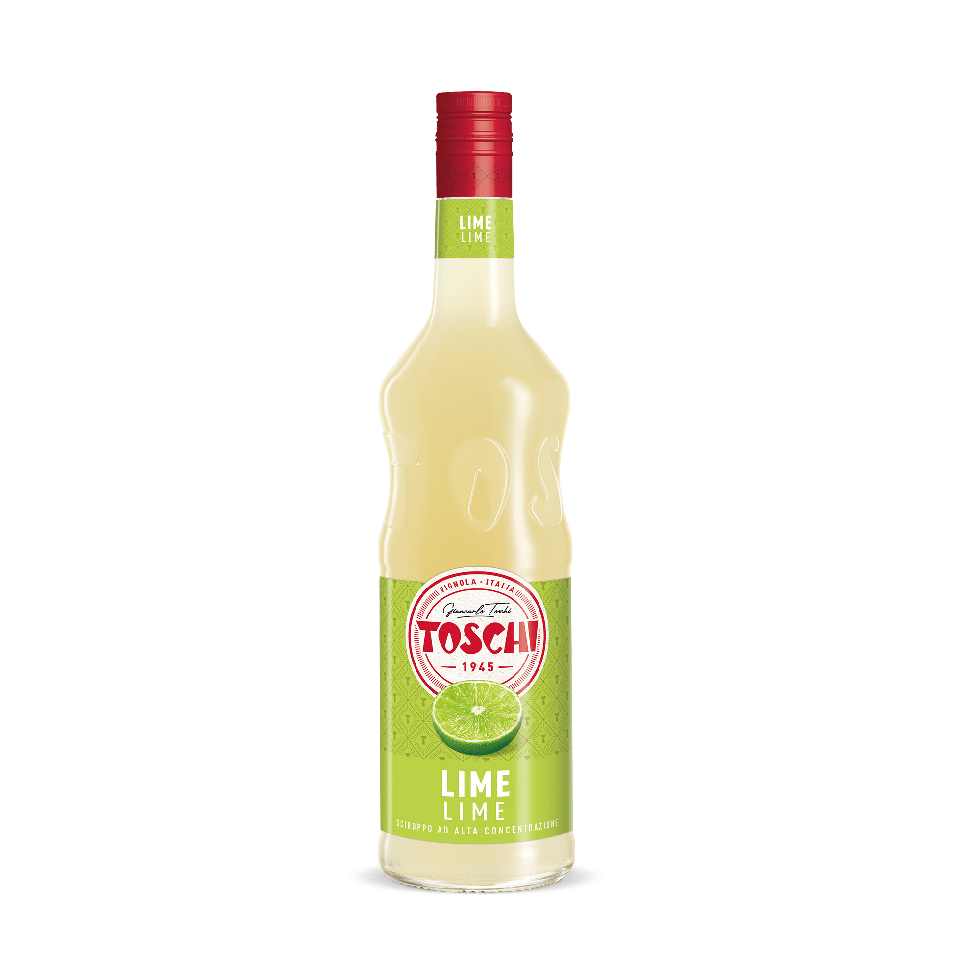 Toschi Lime Syrup, 1Ltr - EuroCoffee