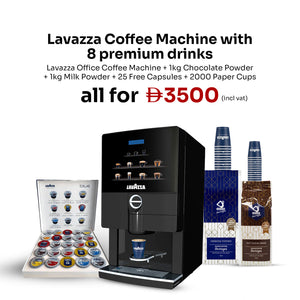 Lavazza Coffee Machine with 8 premium drinks - Bundle Offer - EuroCoffee