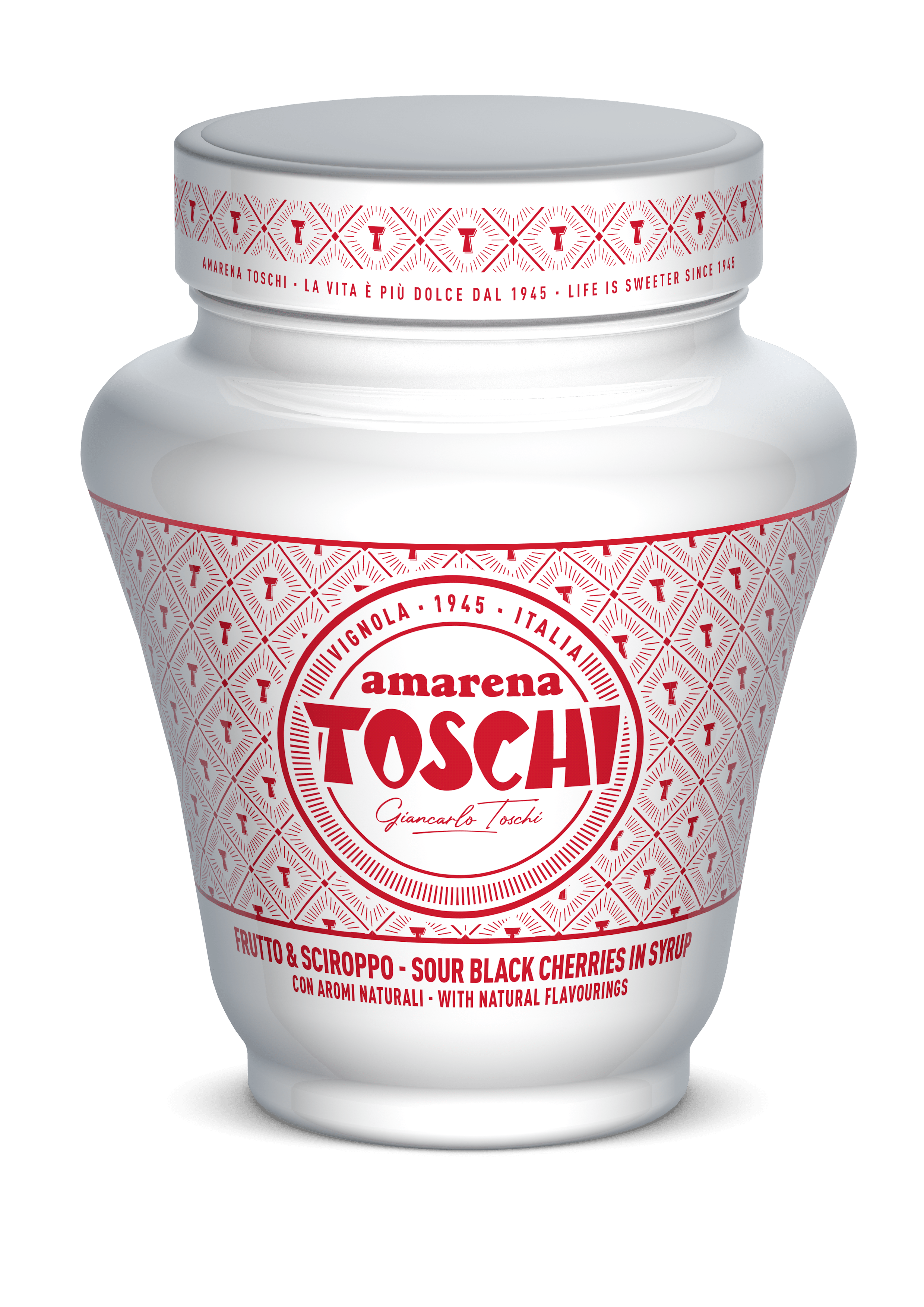 Toschi Amarena 16/18 Anforetta Jar 510g - EuroCoffee
