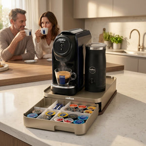 Lavazza Classy Mini LB300 Coffee Bundle – Espresso Machine, Milk Frother & Capsule Tray | Save AED 400 - EuroCoffee