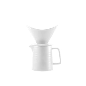 EuroCoffee Ceramic Coffee Maker Set (white) - EuroCoffee