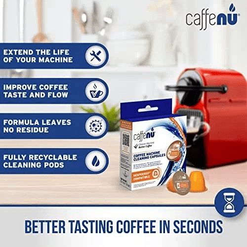 Caffenu Nespresso Cleaning Capsules (Box of 5 capsules) - EuroCoffee