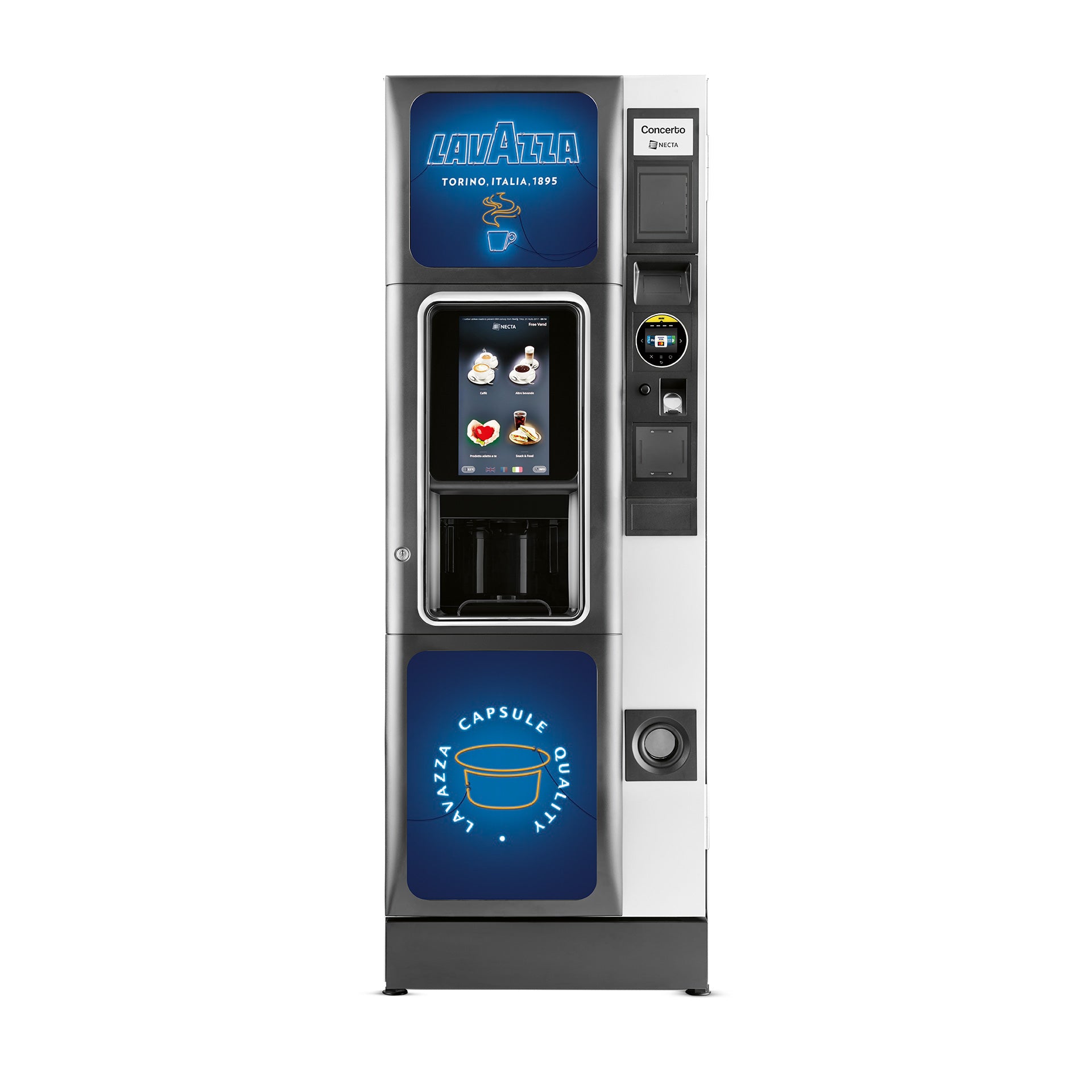 Necta Concerto Touch X2 Automatic Espresso Vending Machine - EuroCoffee