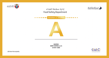 Dubai Municipality A+ Gold - EuroCoffee