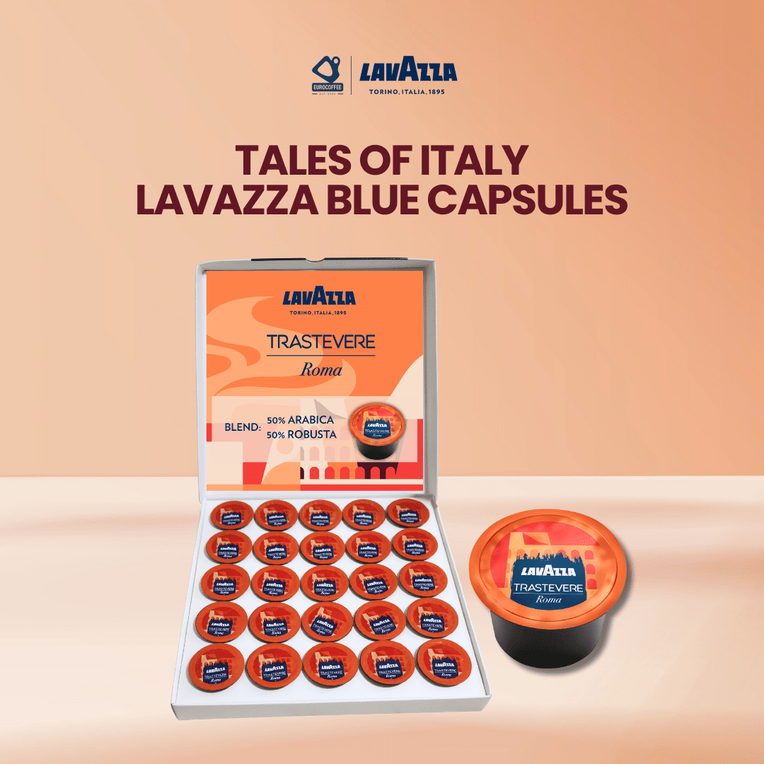 Lavazza limited - edition Trastevere design Coffee Machine + 25 Capsules - EuroCoffee