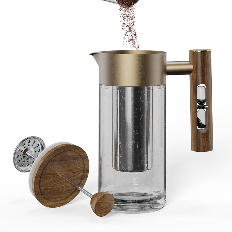 DHPO King Duke Glass French Press - EuroCoffee