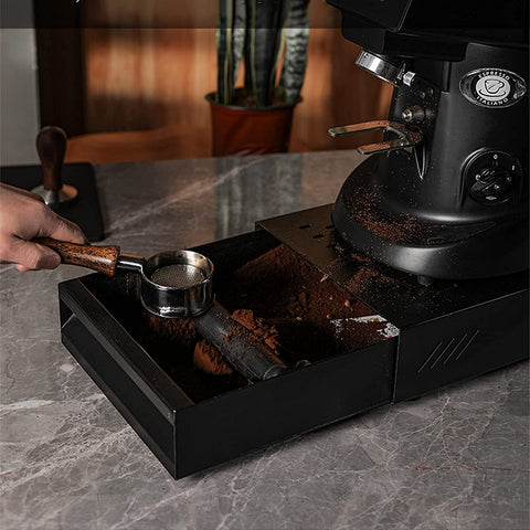 Eurocoffee Stainless-steel Knock Box Large Black