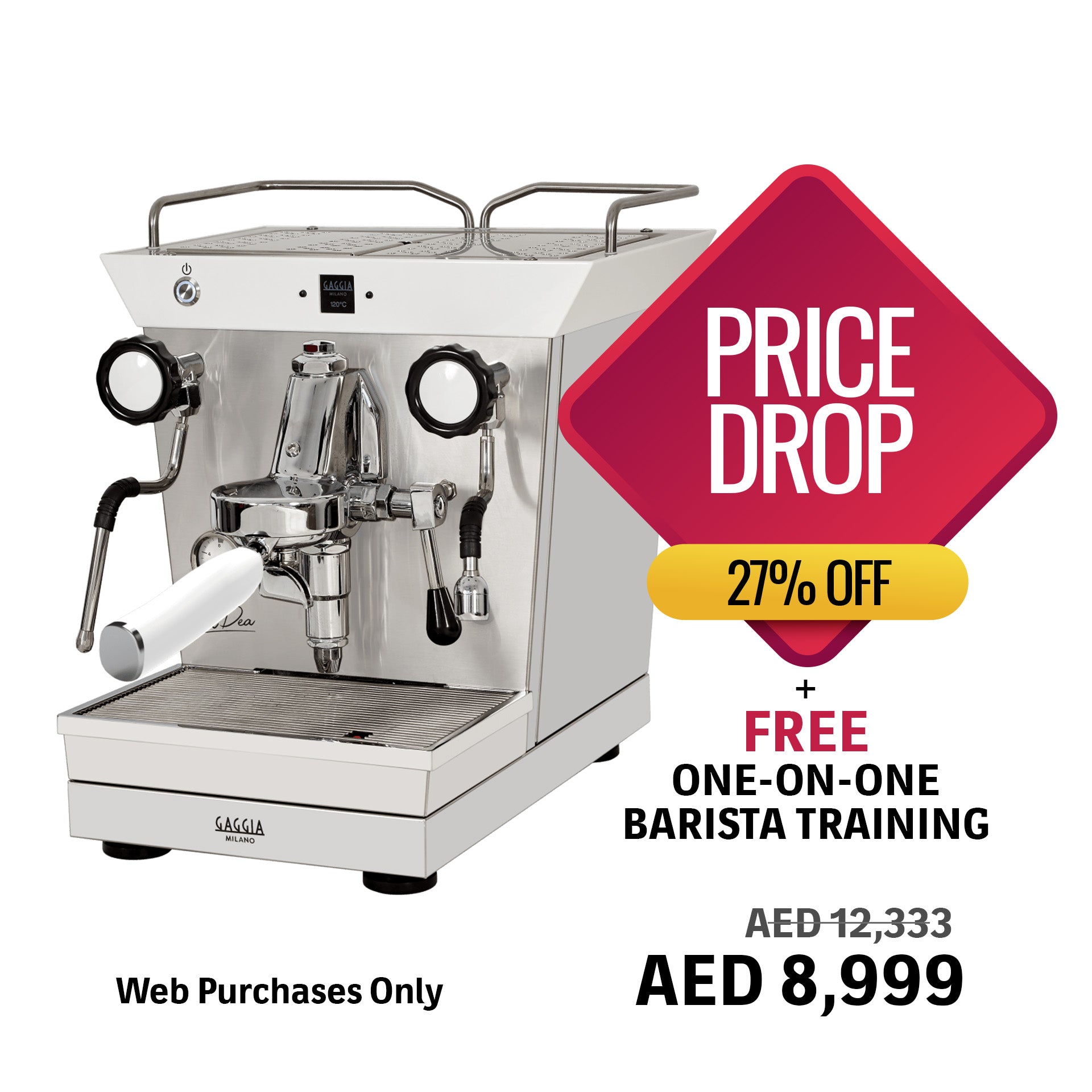 Buy Online - Gaggia Milano La Dea 1 Group Espresso Machine – EuroCoffee