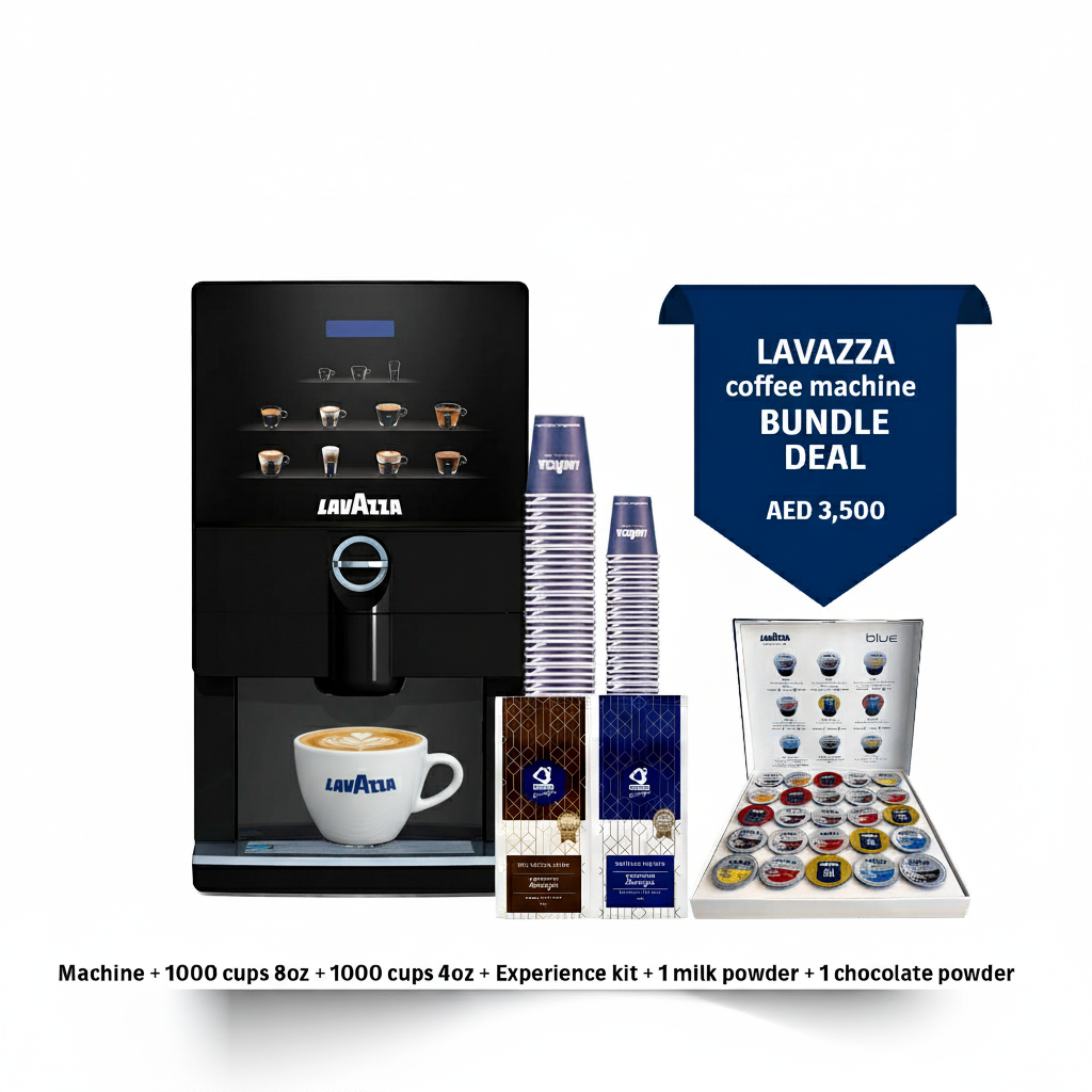 Lavazza Coffee Machine with 8 premium drinks - Bundle Offer