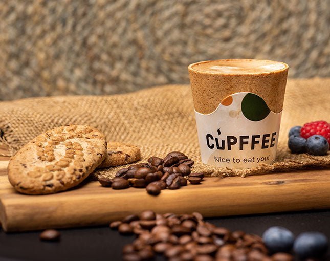 Cupffee - The Cup You Can Eat with Your Coffee! (220ml Box of 240 pcs) - EuroCoffee