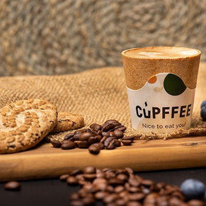 Cupffee - The Cup You Can Eat with Your Coffee! (220ml Box of 240 pcs) - EuroCoffee