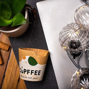 Cupffee - The Cup You Can Eat with Your Coffee! (220ml Box of 240 pcs) - EuroCoffee