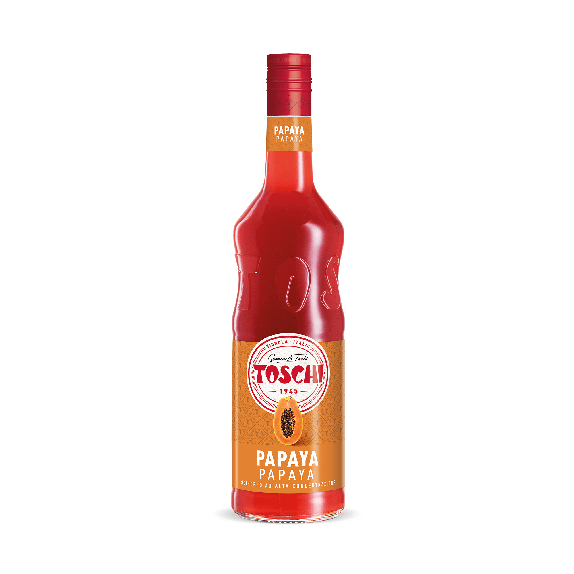 Toschi Papaya Syrup, 1Ltr - EuroCoffee