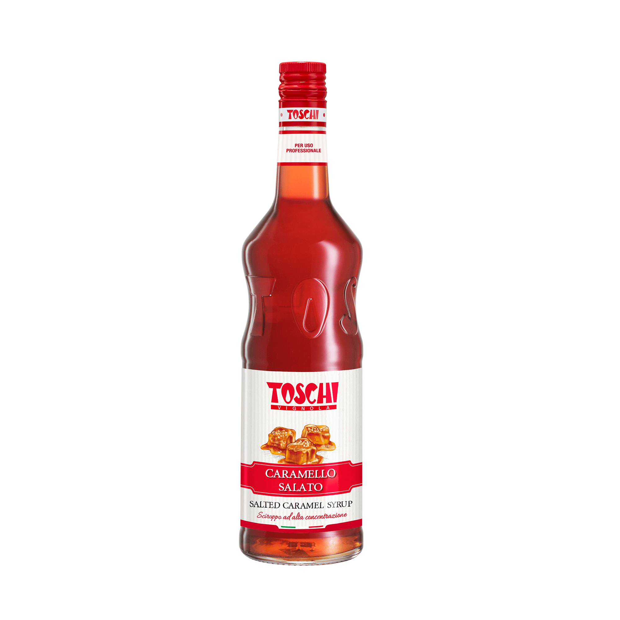 Toschi Salted Caramel Syrup 1Ltr - EuroCoffee