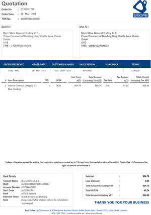 Momstore General Trading PL - EuroCoffee