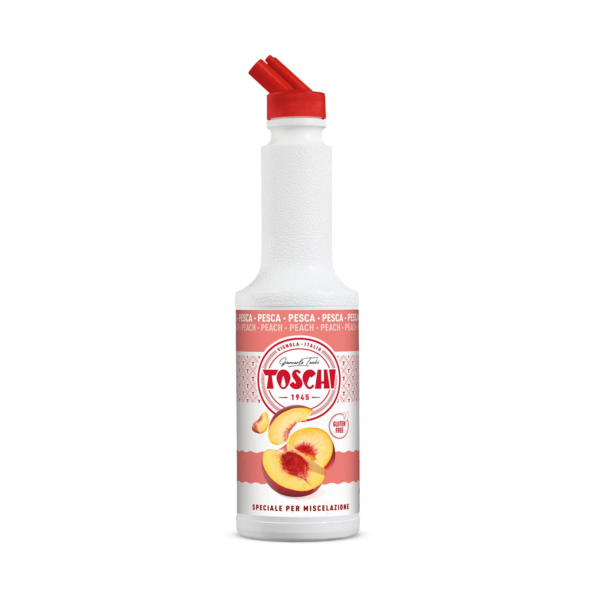 Toschi Peach Fruit Concentrate, 1Ltr - EuroCoffee