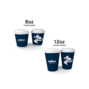 Lavazza 12/16oz Lid White (Box of 1000) - EuroCoffee