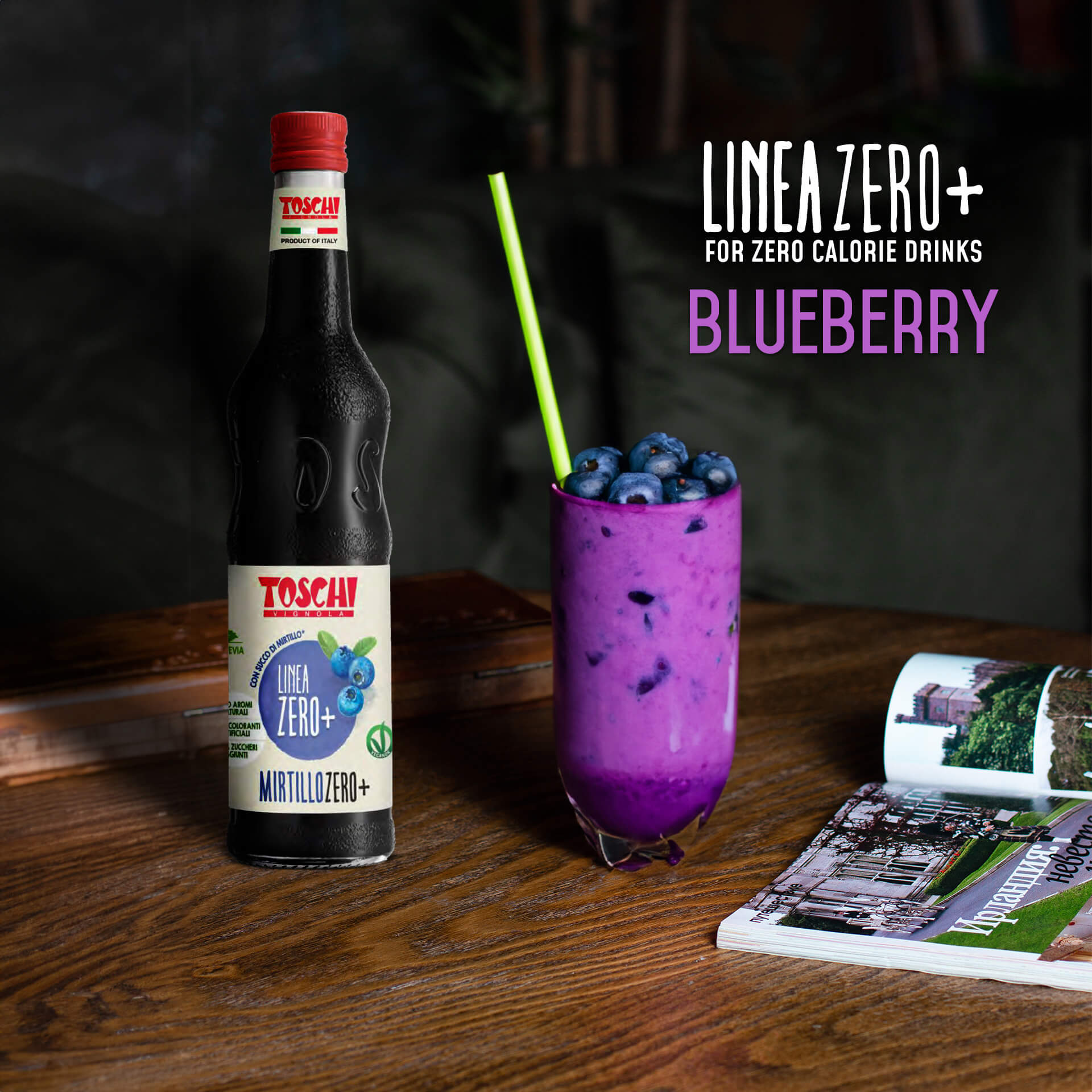 Blueberry Zero+ Syrup - EuroCoffee