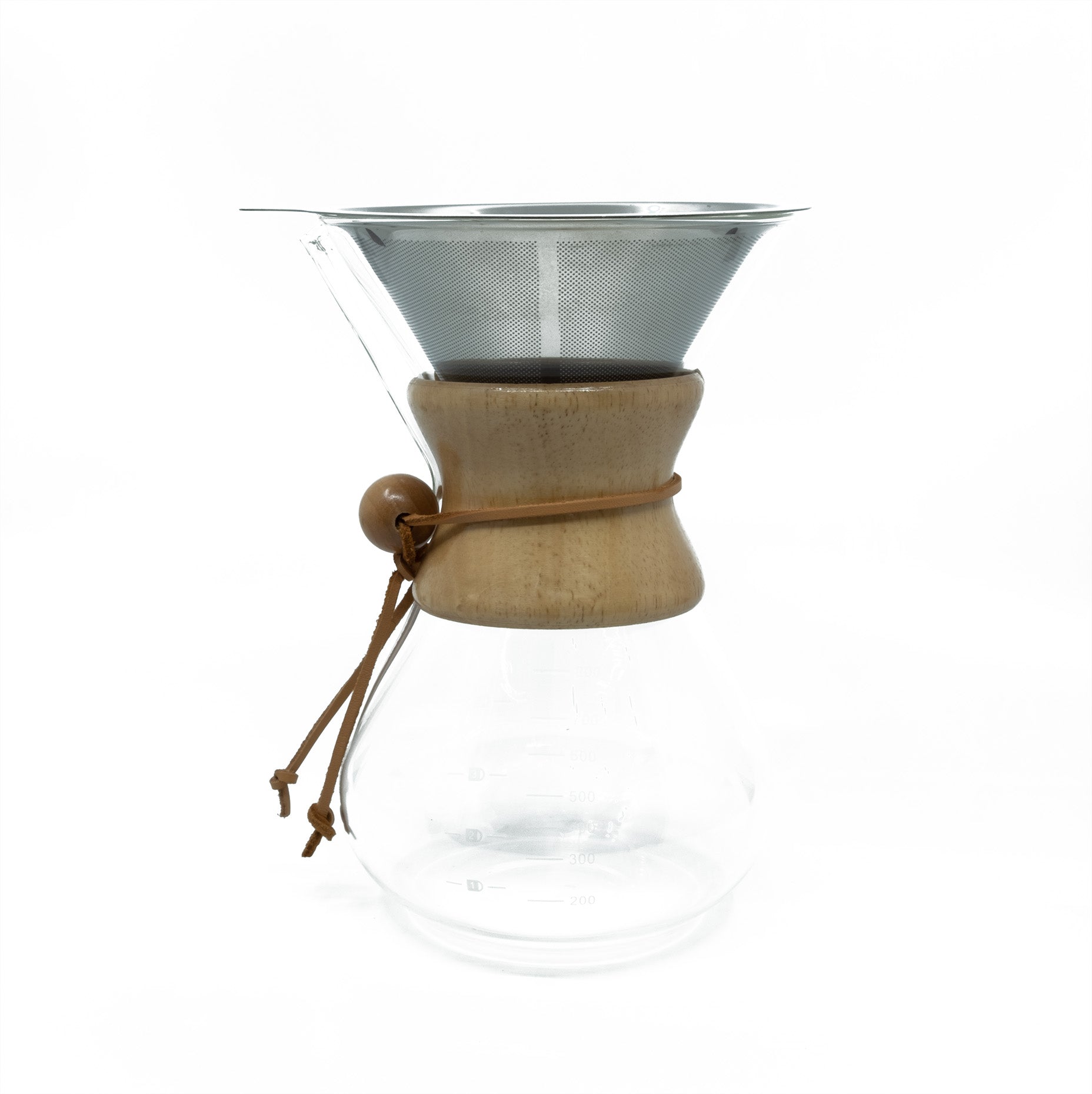 EuroCoffee Wooden Collar Chemex (800ml) - EuroCoffee