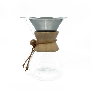 EuroCoffee Wooden Collar Chemex (800ml) - EuroCoffee